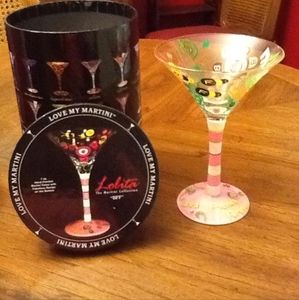 NIB Retired Lolita Martini Glass BFF